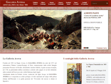 Tablet Screenshot of galleria-aversa.it